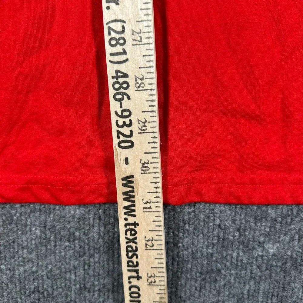 Adidas T-Shirt Mens Size XL Red Aeroready Athletic Short Sleeve Logo Sport Gym